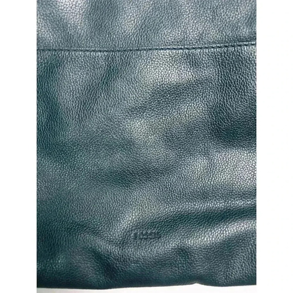 Fossil Women's Black Leather Crossbody Bag Medium Gold Hardware - Picture 5 of 8